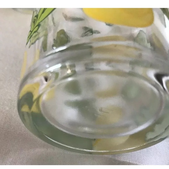 Vintage Set Of 3 Glasses With Lemon Design 10-12oz - Picture 4 of 5